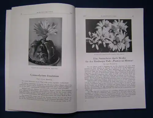 Kakteenkunde Lieferung 1-3 1939 Botanik Natur Forschung Phytologie js