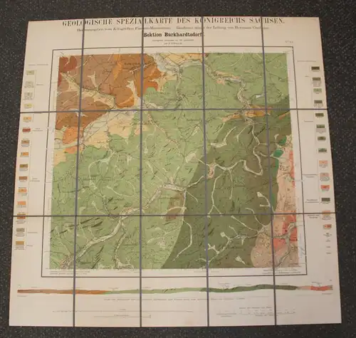 Erläuterungen zur geologischen Spezialkarte Burkhardtsdorf 1914 Nr. 114  js