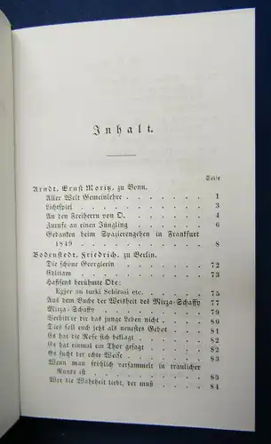 O.F. Gruppe Deutscher Musen - Almanach für das Jahr 1851 Geschichte sf