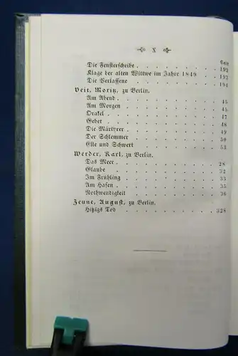 O.F. Gruppe Deutscher Musen - Almanach für das Jahr 1851 Geschichte sf