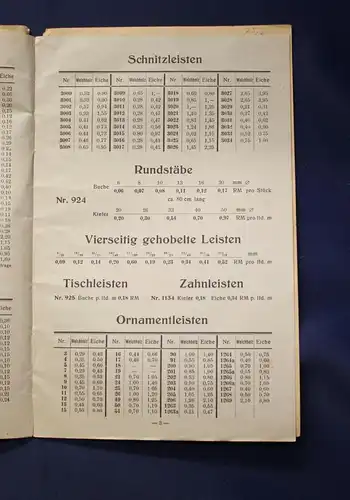 Goehlich Kunst - und Zierleisten Möbelauflagen 1927 Handwerk Berufe Dienste js