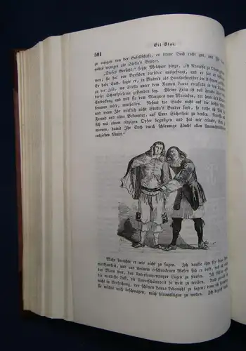 Fink Geschichte des Gil Blas von Santillana 1839 Abenteuer Belletristik Roman sf