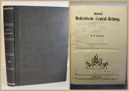 Rosenthal Allgemeine medicinische Central-Zeitung 1881 Medizin Wissen Studium xy