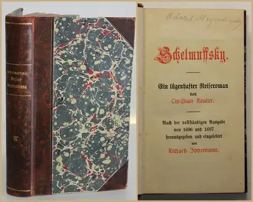 Angermann Bibliothek Reuter Schelmuffsky 1904 Klassiker Belletristik sf