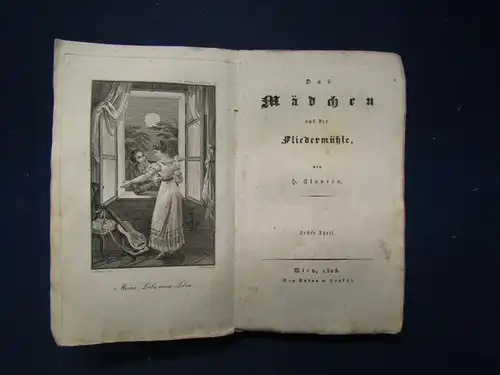 Clauren Ausge. Unterhaltungen 11. Bd "Das Mädchen aus der Fliedermühle" 1825 sf