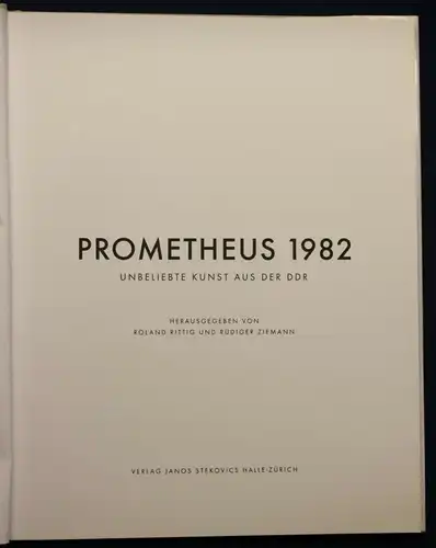 Rittig/ Ziemann Prometheus 1982 Kunst Kultur Geschichte Gestaltung sf