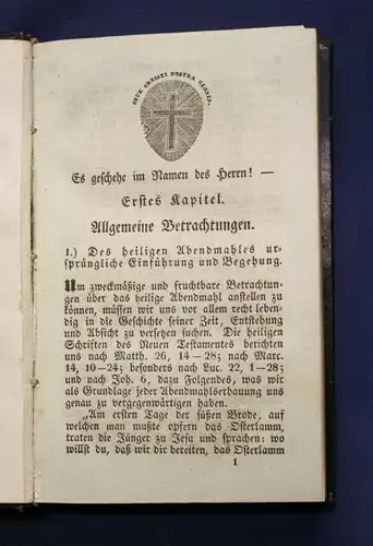 Biller Beicht- und Communion- Buch 1859 Religion Christus Bibel Philosophie  js