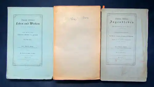 Pabst Theodor Müller "Leben und Wirken; Jugendleben" 3 Teile 1861-63 komplett sf