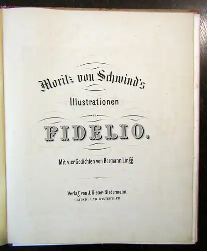 Moritz v. Schwinds Illustrationen zu Fidelio 1870 gestochen von Heinrich Merz js