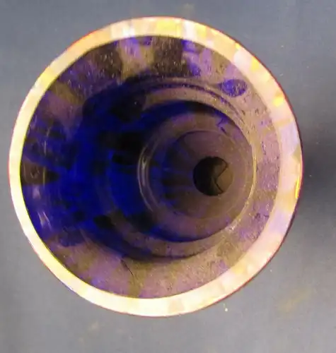 handgefertigte Vase/ Moranostil h= ca.16 cm mehrfarbig Goldschimmer sf