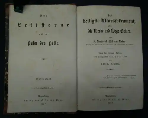 Faber Neue Leitsterne auf der Bahn des Heils 5. Band apart 1857 Religion sf