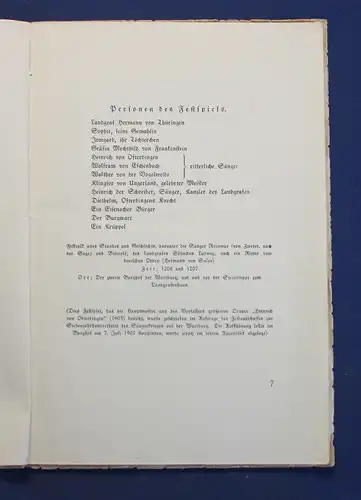 Lienhard Der Sängerkrieg auf der Wartburg 1925 Geographie Ortskunde Wartburg js