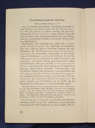 Original Prospekt Das Museum für Länderkunde zu Leipzig 1929 Ortskunde js