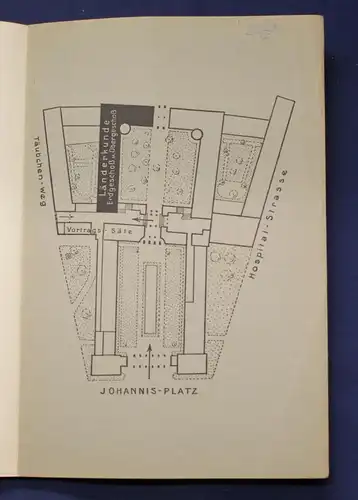 Original Prospekt Das Museum für Länderkunde zu Leipzig 1929 Ortskunde js