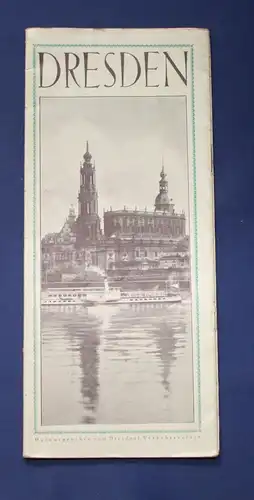 Original Broschur Dresden um 1930 Ortskunde Landeskunde Sehenswürdigkeiten js