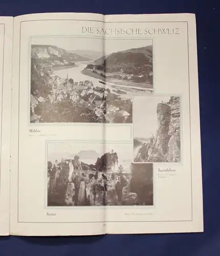 Original Broschur Dresden um 1930 Ortskunde Landeskunde Sehenswürdigkeiten js