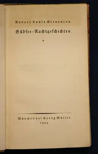 3 Bde Novellen von Schnitzler/ Stevenson & Vigny um 1925 Belletristik sf