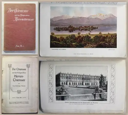 Steinberger Der Chiemsee und das Königsschloss Herrenchiemsee 1911 Bayern xz