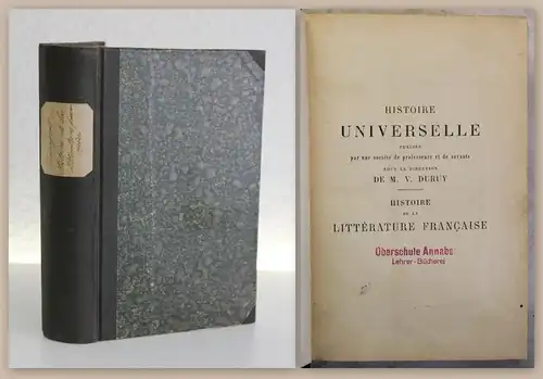 Demogeot Histoire de la Littérature Francaise 1899 franz. Literaturgeschicht xy
