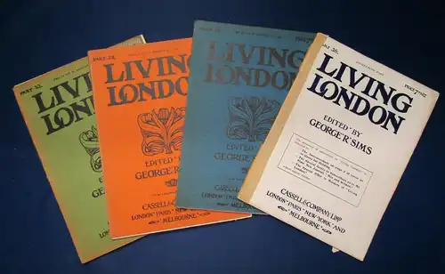 Sims 4 Hefte Living London 33- 36 1902 illustrierte Original Broschuren js