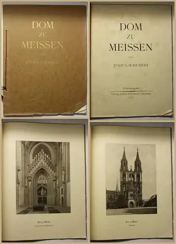 Schubert Dom zu Meissen 1927 Volksausgabe Geschichte Sachsen Architektur sf