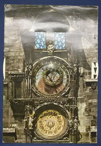 Original Kalender des 20. Jh Apostel-Uhr am Altstädter Rathaus in Prag