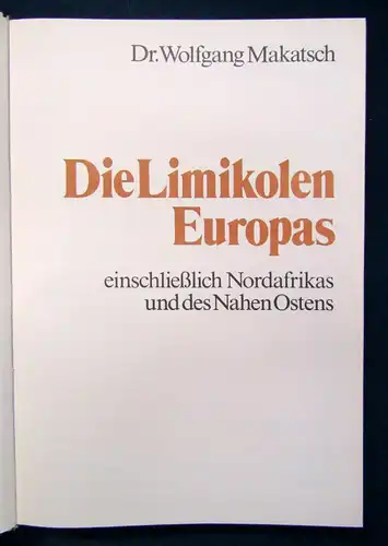 Makatsch Die Limikolen Europas 1981 Ornithologie Vogelkunde Natur Wissen sf