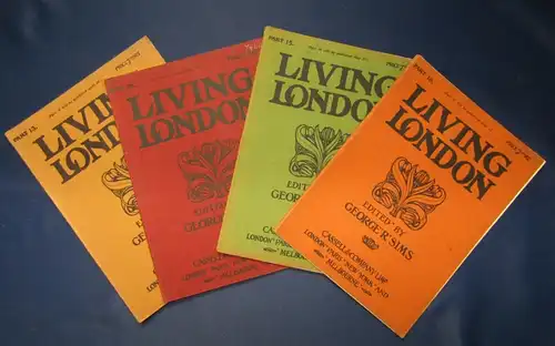 Sims 4 Hefte Living London 13- 16 1902 illustrierte Original Broschuren js