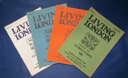 Sims 4 Hefte Living London 9- 12 1902 illustrierte Original Broschuren js
