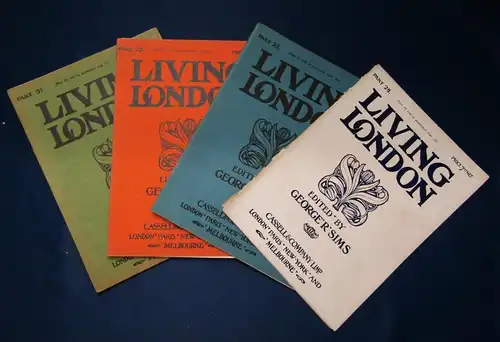 Sims 4 Hefte Living London 21- 24 1902 illustrierte Original Broschuren js