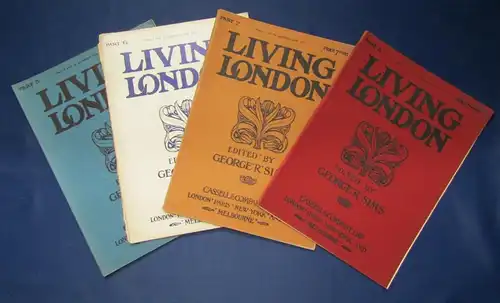Sims 4 Hefte Living London 5- 8 1902 illustrierte Original Broschuren js