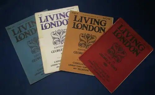 Sims 4 Hefte Living London 29- 32 1902 illustrierte Original Broschuren js