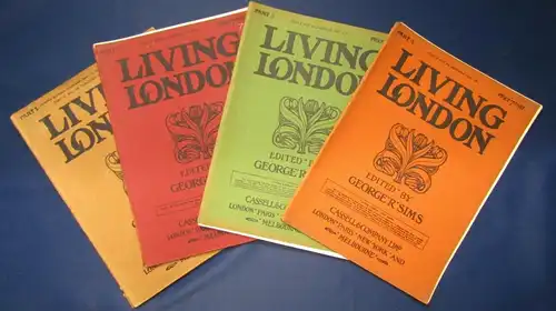 Sims 4 Hefte Living London 1-4 1901 illustrierte Original Broschuren  js