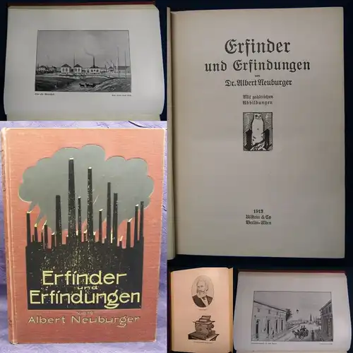 Neuburger Erfinder und Erfindungen 1913 zahlreiche Abbildungen Geschichte js