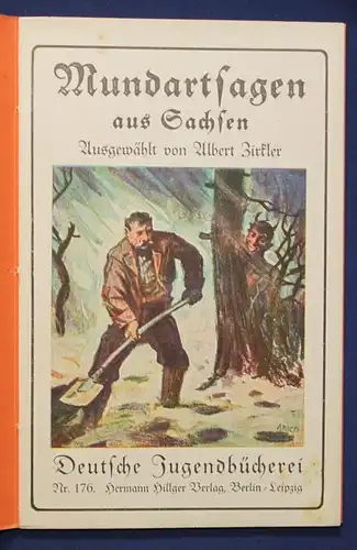 Zirkler Mundartsagen aus Sachsen Nr. 176 um 1930 Geschichte Saxonica sf