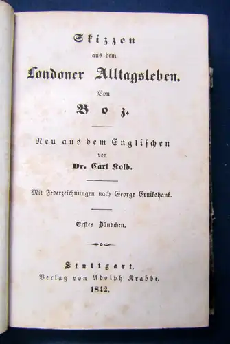 Kolb Boz's Sämmtliche Werke 9. Band 1842 Belletristik Klassiker Literatur sf