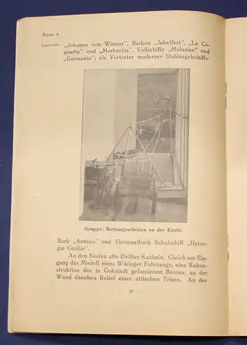 Original Prosepkt Führer durch das Museum für Meereskunde in Berlin 1924 js