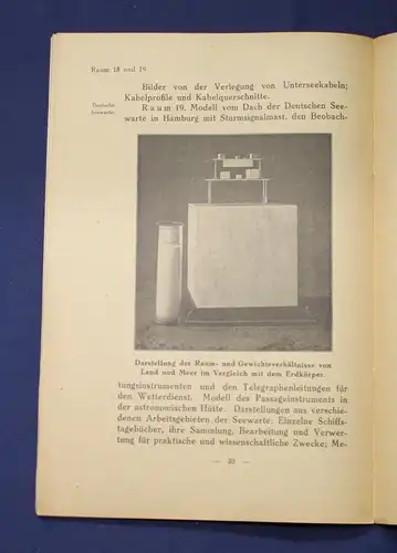 Original Prosepkt Führer durch das Museum für Meereskunde in Berlin 1924 js