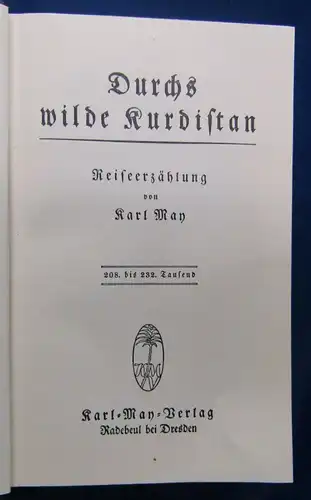 Karl May's Gesammelte Werke 2. Band "Durchs wilde Kurdistan" Klassiker sf