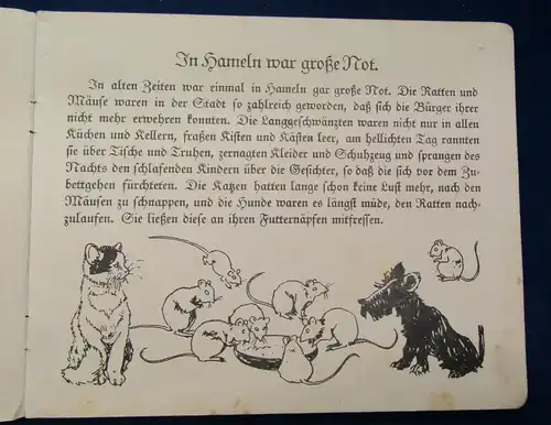 Ipf Der Rattenfänger von Hameln um 1940 Josef Scholz Verlag s/w illustriert