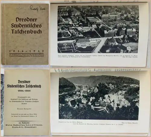 Dresdner Studentisches Taschenbuch 1934 TU Dresden Orig. Reklame Studienführer