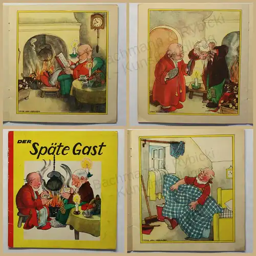 Nans von Leeuwen Der Späte Gast 1952 Reime Kinderlitertur Illustrationen xy