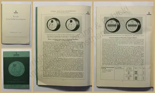 Runde Schalttafel- Instrumente 1937 Technik Handwerk Geschichte Elektronik xy