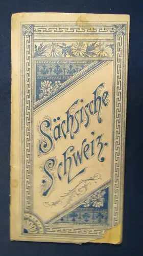 Leporello von der Sächsischen Schweiz um 1890 Ortskunde Sachsen Saxonica sf