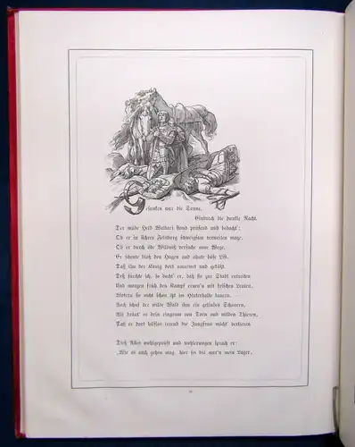 Scheffel Das Waltarilied um 1880 Rundumgoldschnitt Goldprägung Belletristik js