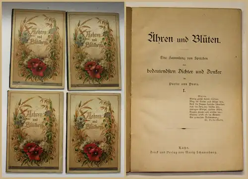 Ähren und Blüten Eine Sammlung von Sprüchen bedeutendsten Dichtern um 1930  sf