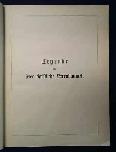 Stolz Legende oder Der christliche Sternhimmel 1909 Religion Theologie sf