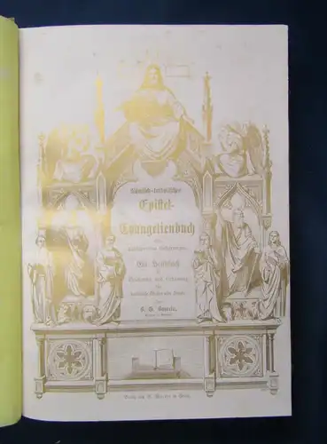 Bayerle Römisch- Katholisches Epistel- und Evangelienbuch 1869 Christentum  js