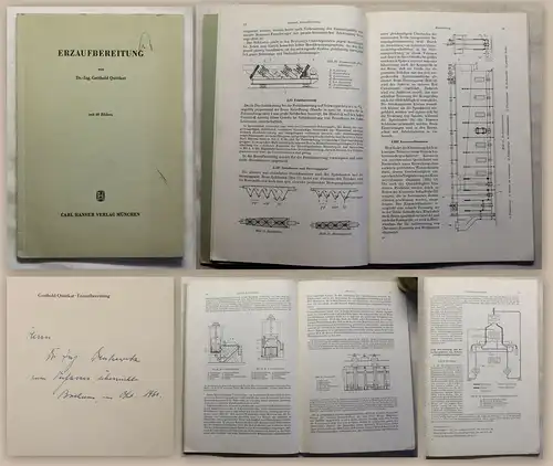 Quittkat Erzaufbereitung 1961 illustriert Mineralogie Metallurgie Technik xy