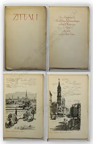 Broschüre Zittau zum sächsischen Gemeindetages 1925 Sachsen Illustriert xy
